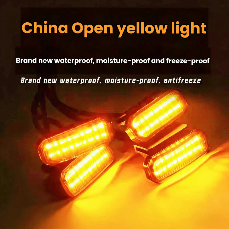 LED Front Grille Light For Chevrolet Tahoe 2025 Car Daytime Running Light Wheel Eyebrow Lamp For Pickup Offroad 12V