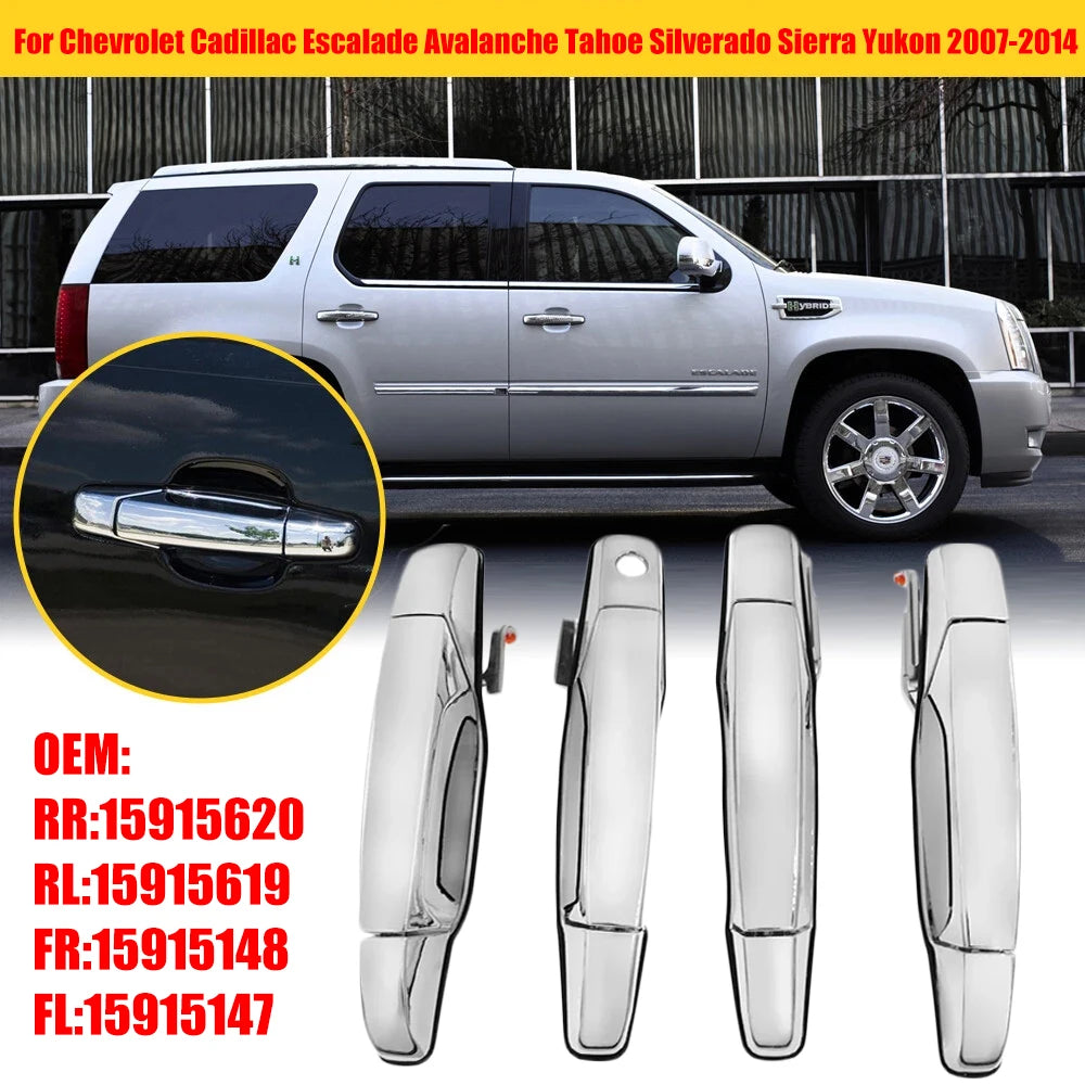 Door Handle For Chevrolet Cadillac Escalade Avalanche Tahoe Silverado Sierra Yukon 2007-2014 15915147 15915148 15915619 15915620