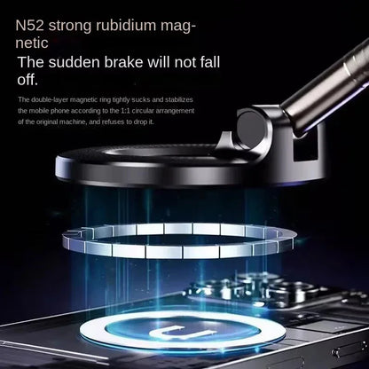 Magnetic Car Phone Holder 360 Degree Rotation Vacuum Adsorption Strong Suction Holder for Mobile PhoneCar Bracket Universal New
