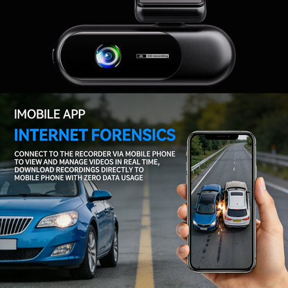 Dash Cam WiFi 4K Car Camera DVR Video Recorder Dual Front Rear HDR Night Vision Voice Control Parking Monito Dash Camera for Car