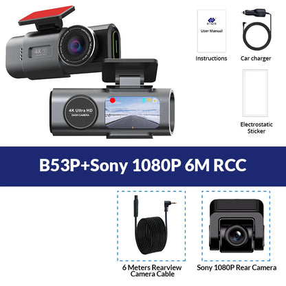 Dash Cam 4K UHD Recording Car Camera DVR Night Vision