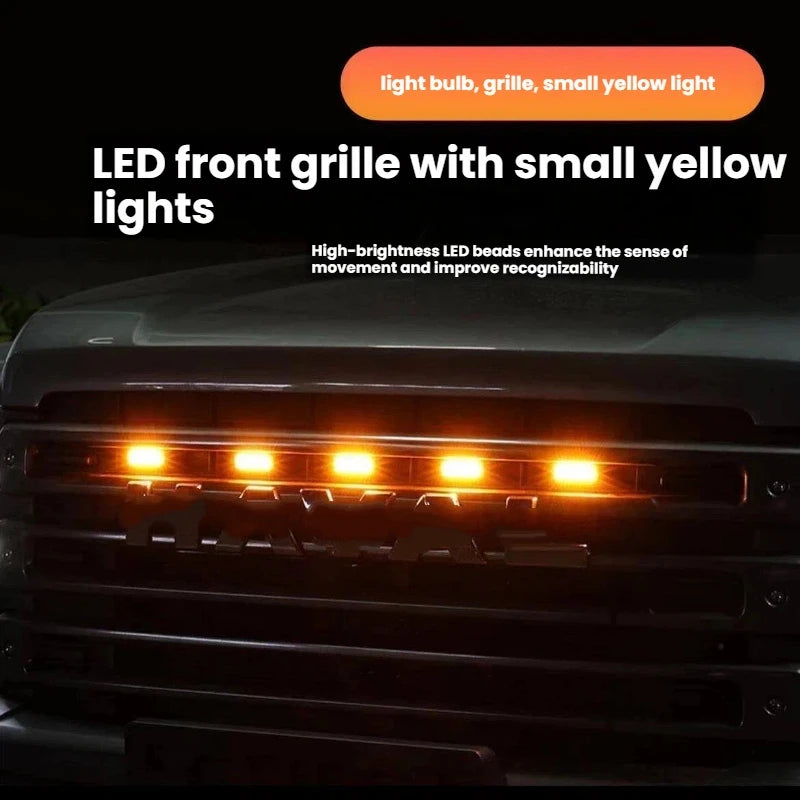 LED Front Grille Light For Chevrolet Tahoe 2025 Car Daytime Running Light Wheel Eyebrow Lamp For Pickup Offroad 12V