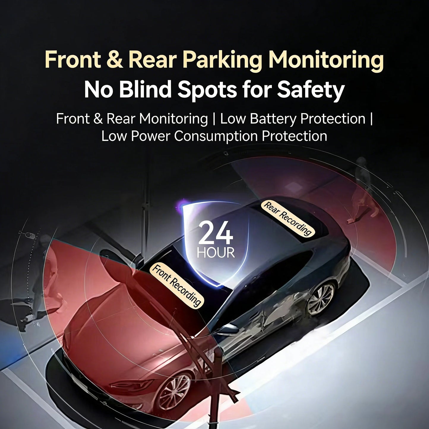 Dash Cam WiFi 4K Car Camera DVR Video Recorder Dual Front Rear HDR Night Vision Voice Control Parking Monito Dash Camera for Car