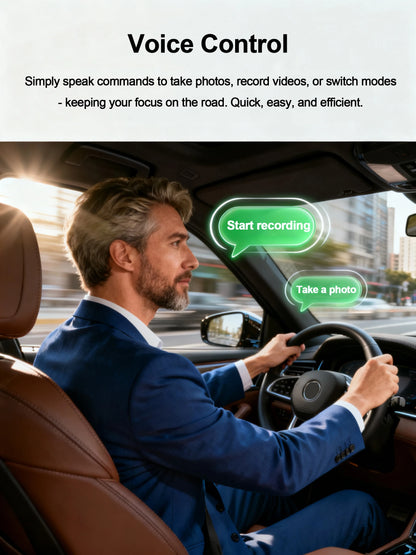 Dash Cam WiFi 4K Car Camera DVR Video Recorder Dual Front Rear HDR Night Vision Voice Control Parking Monito Dash Camera for Car
