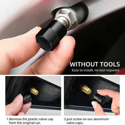 Car Wheel Tire Valve Caps Tyre Rim Stem Covers Airdust For Chevrolet Silverado Impala Malibu Cruze Camaro Cavalier Blazer Aveo