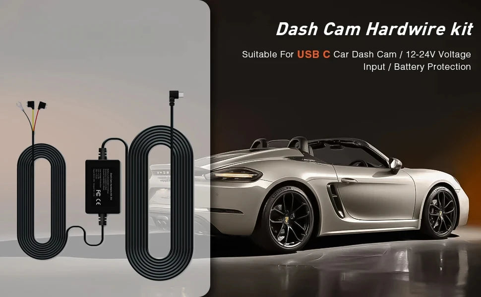 Dash Cam for cars 4K UHD Recording Front Rear Car Camera HDR Night Vision Recorder Built in Wi-Fi 24H Parking Mode APP Monitor
