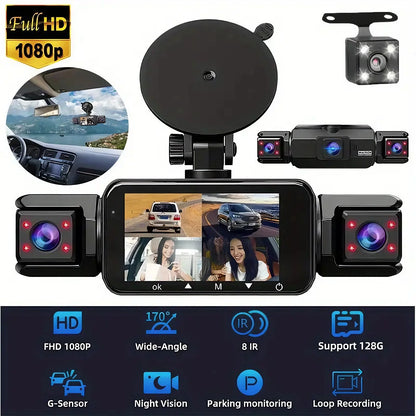 Dash Cam WiFi 4K Car Camera DVR Video Recorder Dual Front Rear HDR Night Vision Voice Control Parking Monito Dash Camera for Car