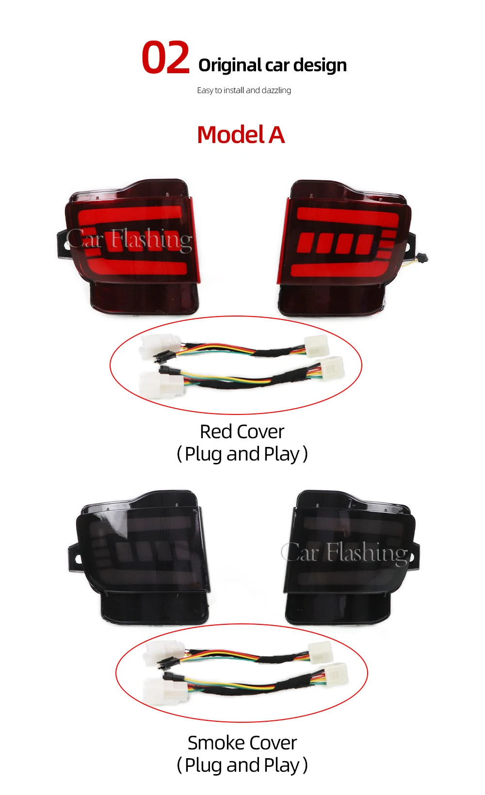 Rear Back Tail LED Bumper Brake Stop Running Light Fog Lights For Toyota Land Cruiser 200 FJ200 LC200 2016 2017 2018 2019 2020