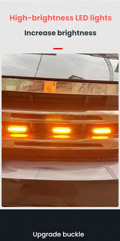 LED Front Grille Light For Chevrolet Tahoe 2025 Car Daytime Running Light Wheel Eyebrow Lamp For Pickup Offroad 12V