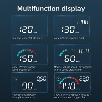 M22 Car Electronic Dog HUD Head-up Display Car Universal Speedometer